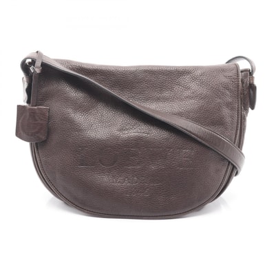 ロエベ LOEWE ヘリテージ ショルダーバッグ バッグ レザー レディース ブラウン系 【中古】
