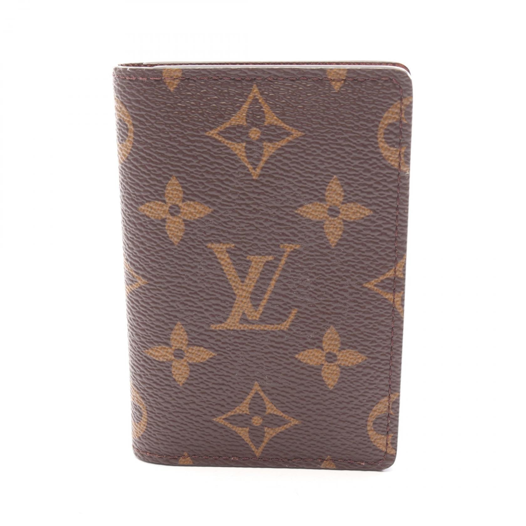 ルイ・ヴィトン LOUIS VUITTON オーガナイザー ドゥ ポッシュ カードケース アクセサリー キャンバス PVC モノグラム メンズ レディース ブラウン系 M60502 【中古】