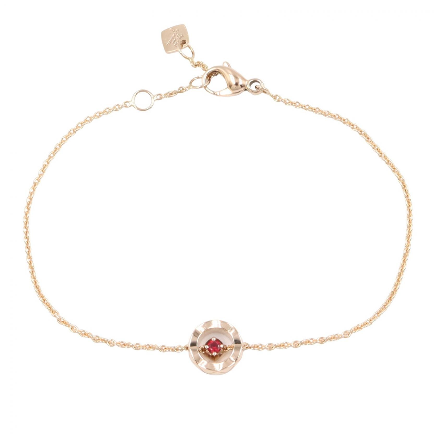 シャネル CHANEL ココクラッシュ ルビー ブレスレット ブレスレット アクセサリー K18PG(ピンクゴールド) ルビー レディース ゴールド系 / レッド系 J13044 【中古】