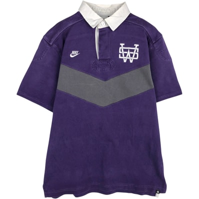 古着 ナイキ NIKE カレッジ 半袖 ラガーシャツ メンズM相当/eaa635116