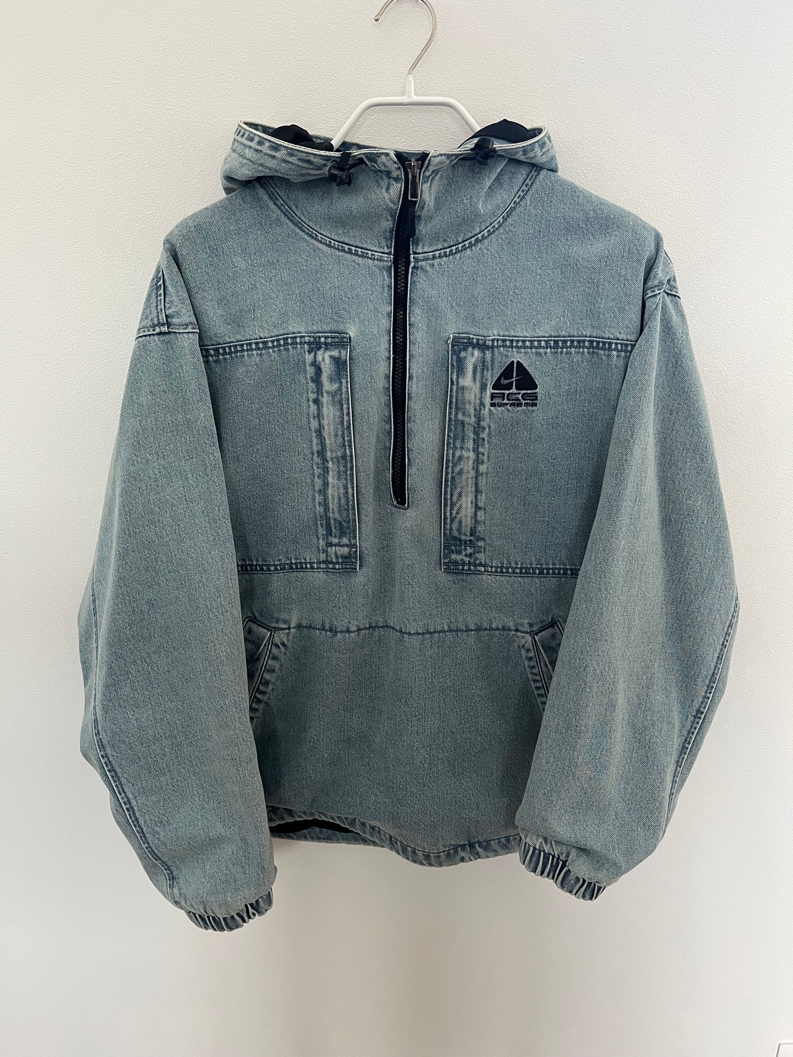 シュプリーム ナイキ ACG デニム プルオーバー "ウォッシュド ブルー"