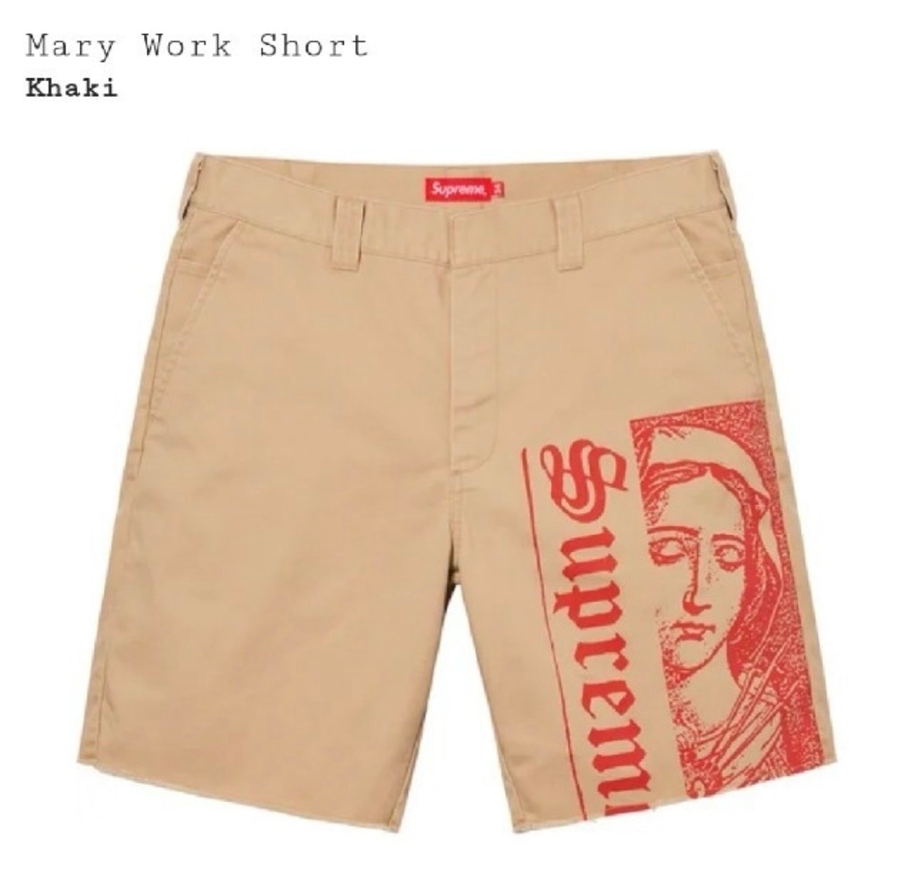 supreme Mary Work Short supreme 30