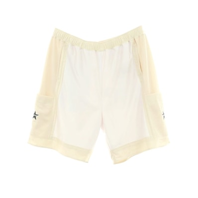 【中古】シュプリーム Supreme 2025年春夏 Side Pocket Basketball Short ポリエステル ショートパンツ ホワイトxベージュ【サイズXL】【メンズ】