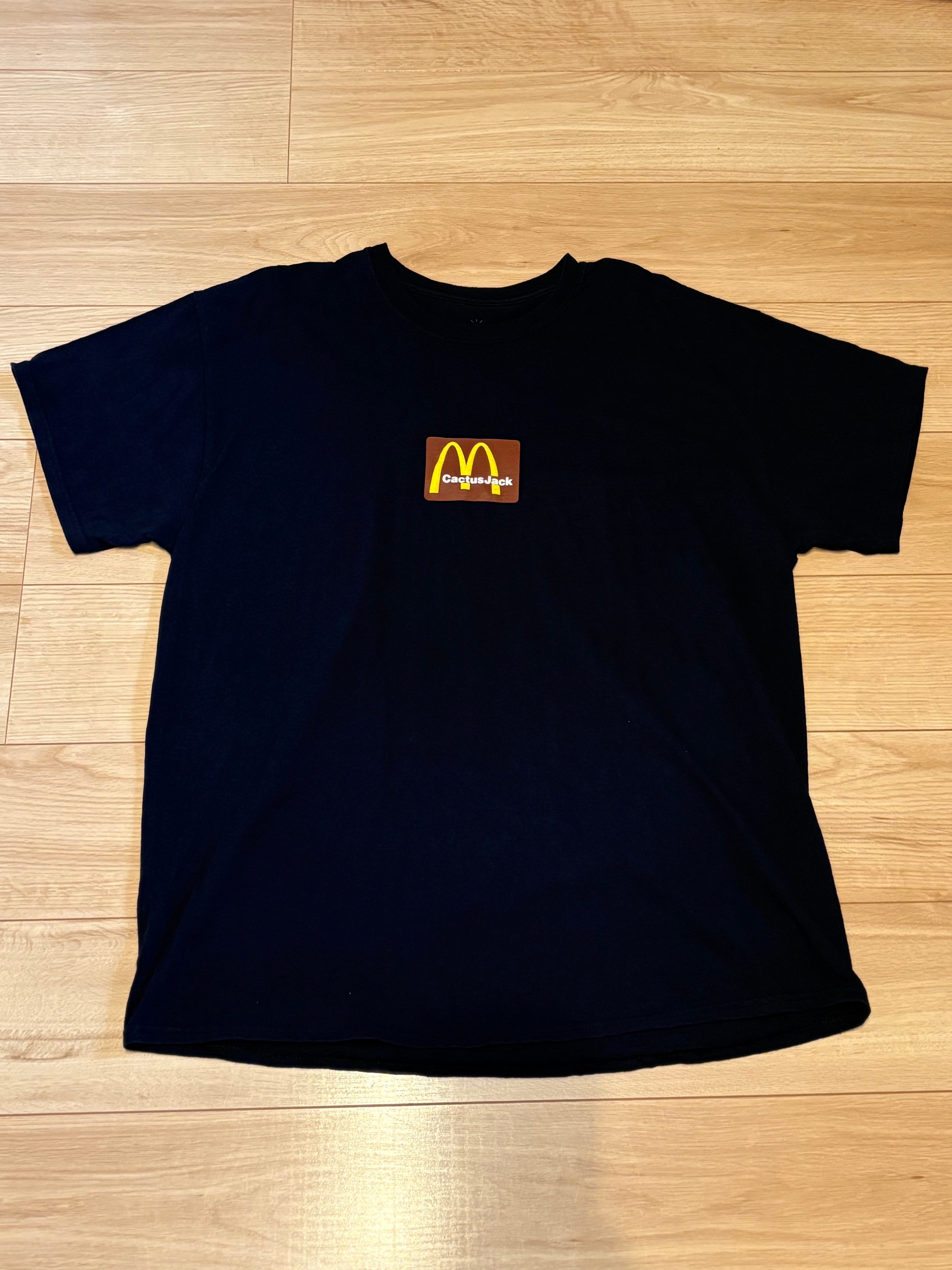 Travis Scott Cactus Jack x McDonald's Sesame Inv T-Shirt "Black Brown"