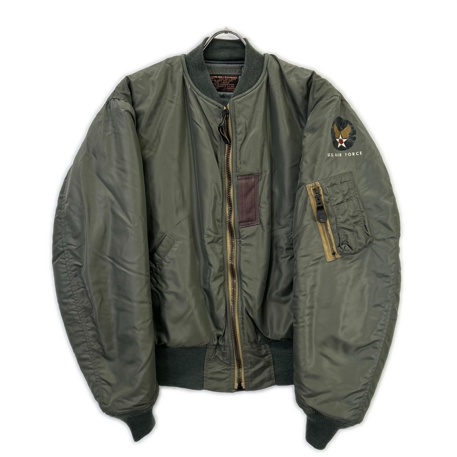 ザリアルマッコイズ カーキ TMJ2432 ALBERT TURNER 実名 MIL-J-8279A MA-1 フライトジャケット LARGE