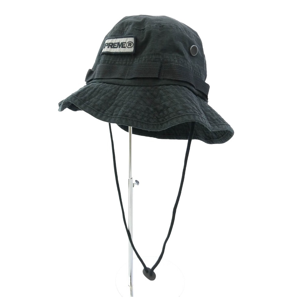 Supreme シュプリーム 21SS Reflective Patch Boonie リフレクティブ パッチ ブーニー ハット 帽子 ブラック系 M/L【中古】