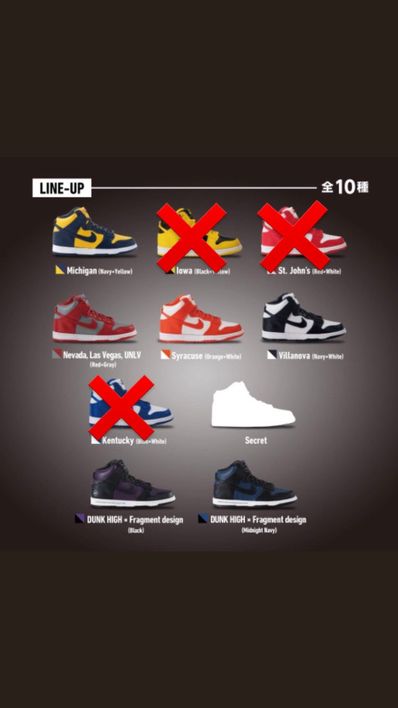 PREMIUM BANDAI × NIKE DUNK HIGH miniature collection Michigan "Navy/Yellow" (48mm×25mm)