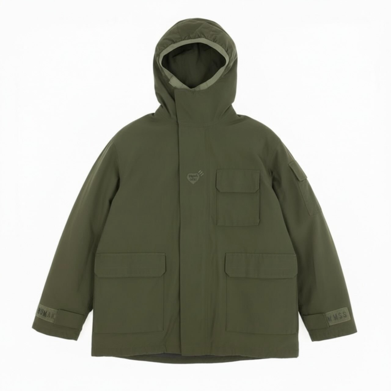 美品 HUMAN MADE ヒューマンメード マウンテンパーカージャケット ブルゾン ジャケットアウター カーキ コットン ナイロン/ マウンテンパーカー A3-00092 【中古】