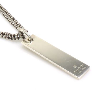 グッチ GUCCI ネックレス シルバー925 シルバー メンズ【中古】 r10333a