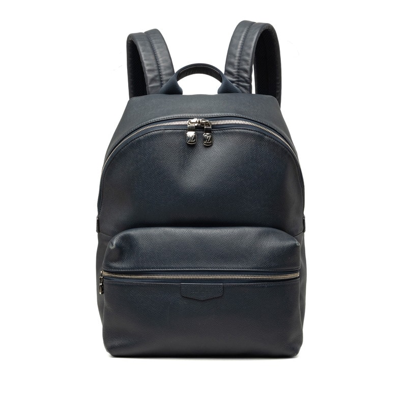 ルイ ヴィトン タイガ ディスカバリー バックパック リュック デイパック M33451 ネイビー レザー レディース LOUIS VUITTON 中古