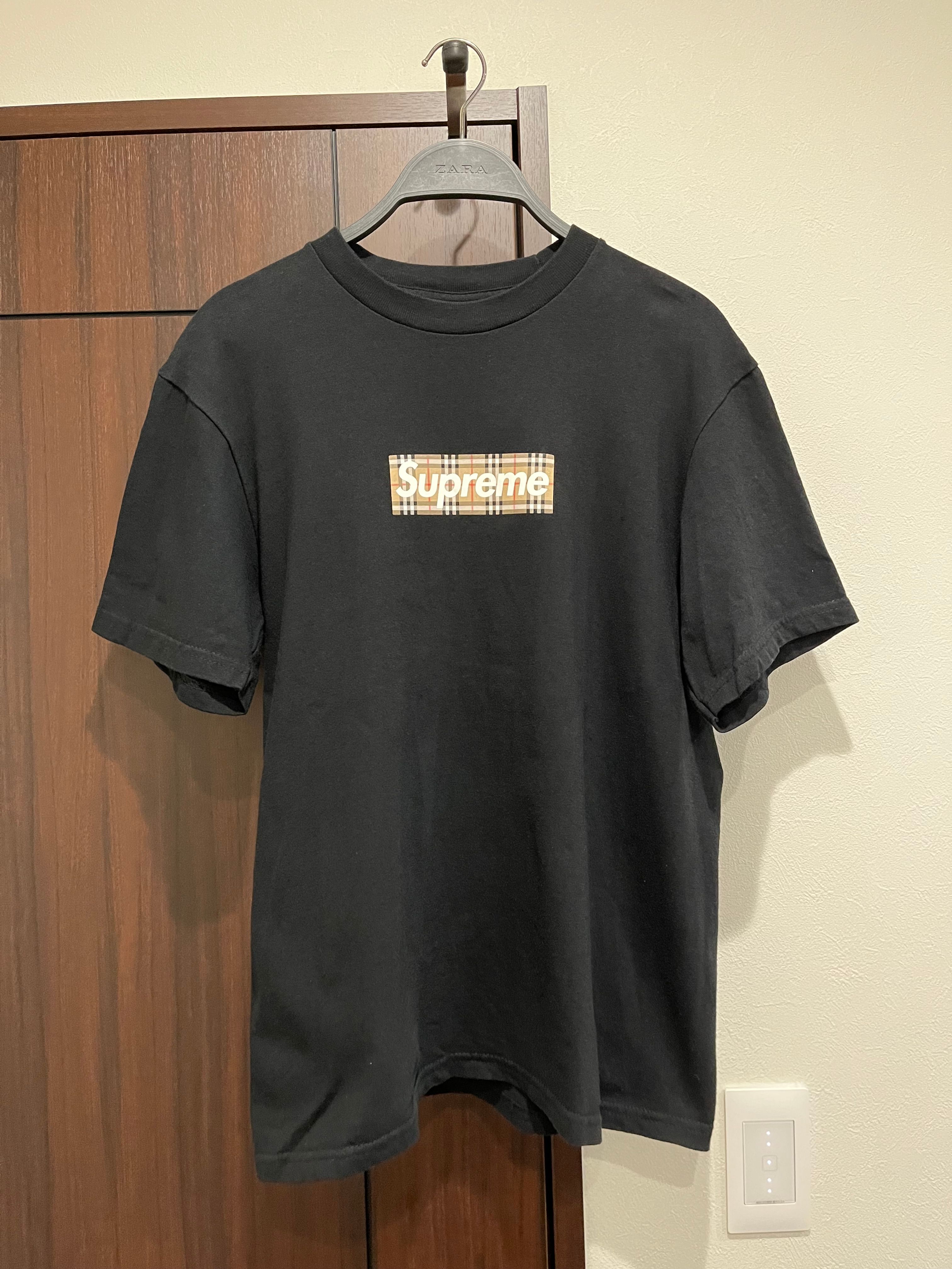 Supreme / Burberry Box Logo Tee "Black"