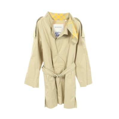 バーバリー BURBERRY トレンチミニドレス ワンピース 衣料品 トップス コットン レディース カーキ系 / ベージュ系 【中古】