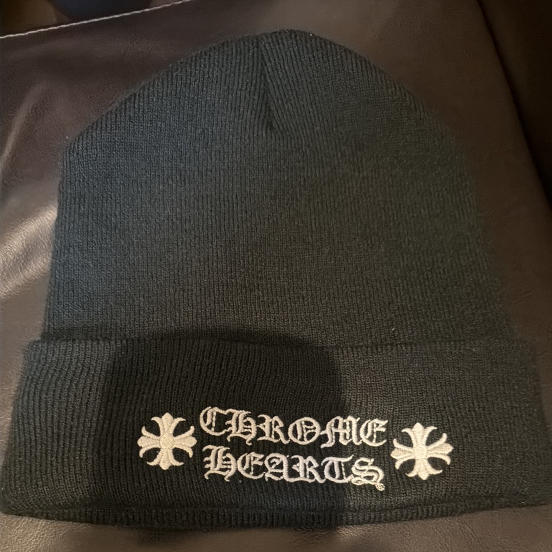 Chrome Hearts Wool Watch Cap Logo Embroidery Beanie "Black"