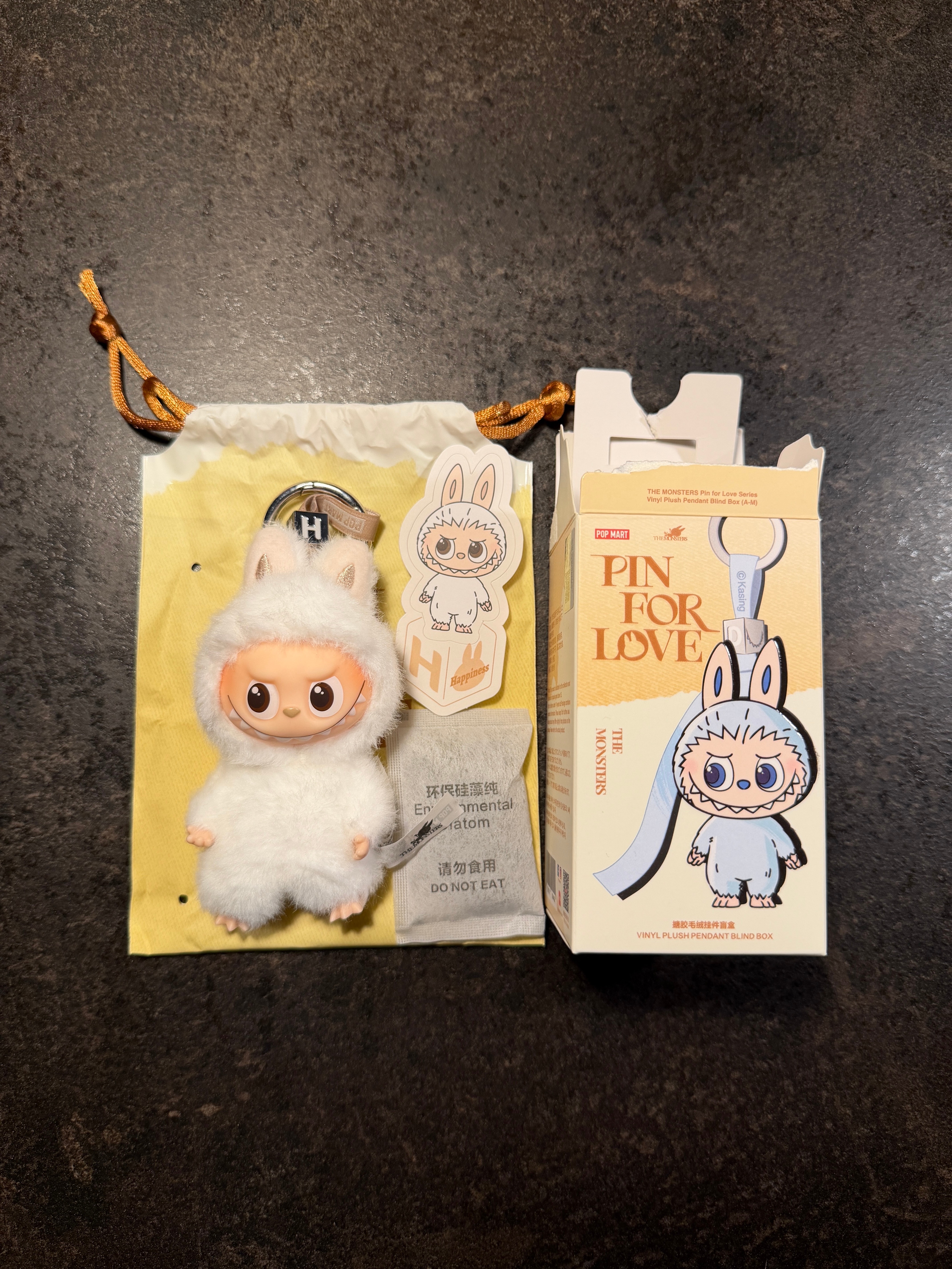 POP MART THE MONSTERS (LABUBU) Pin for Love Series-Vinyl Plush Pendant (A-M) H