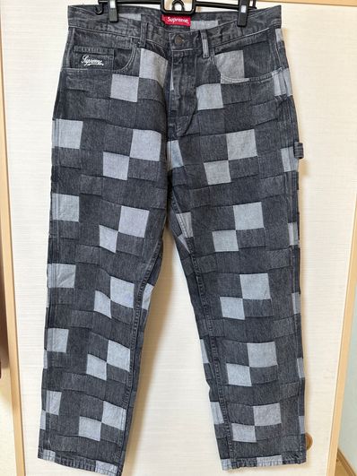 Supreme Patched Denim Painter Pant "Black"