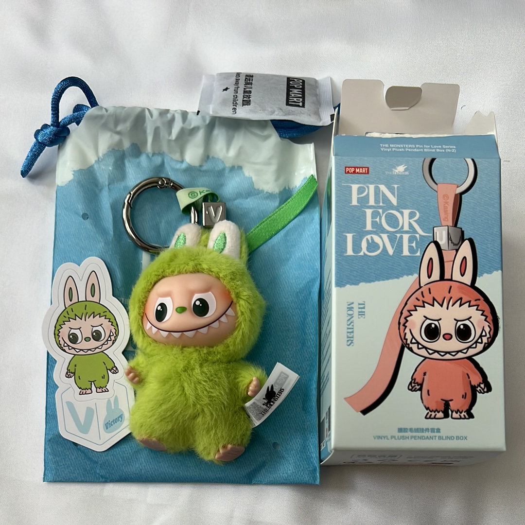 POP MART THE MONSTERS (LABUBU) Pin for Love Series-Vinyl Plush Pendant (N-Z) V