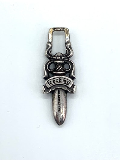 Chrome Hearts #5 Dagger Charm Zip 1 "Silver"