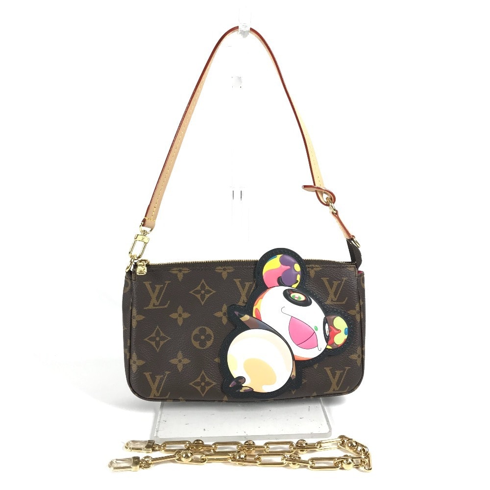 ルイヴィトン LOUIS VUITTON LV × TM ポシェット・アクセソワール M13440 モノグラム 村上隆 パンダ カバン 肩掛け ハンドバッグ 2WAYバッグ チェーンバッグ ショルダーバッグ モノグラムキャンバス ブラウン 未使用