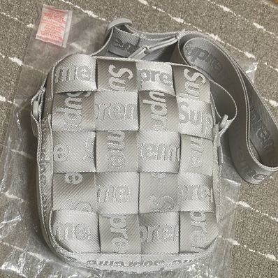 Supreme Woven Shoulder Bag "Grey" (24SS)