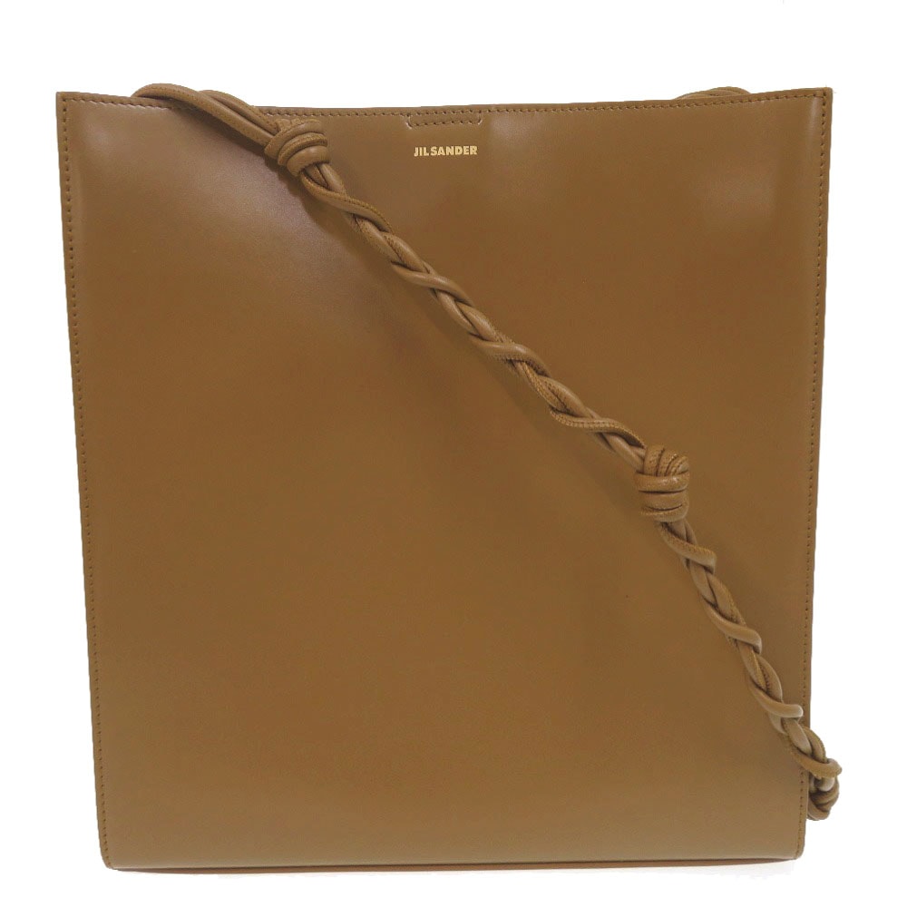 ジルサンダー  タングル ミディアム   レザー  ブラウン