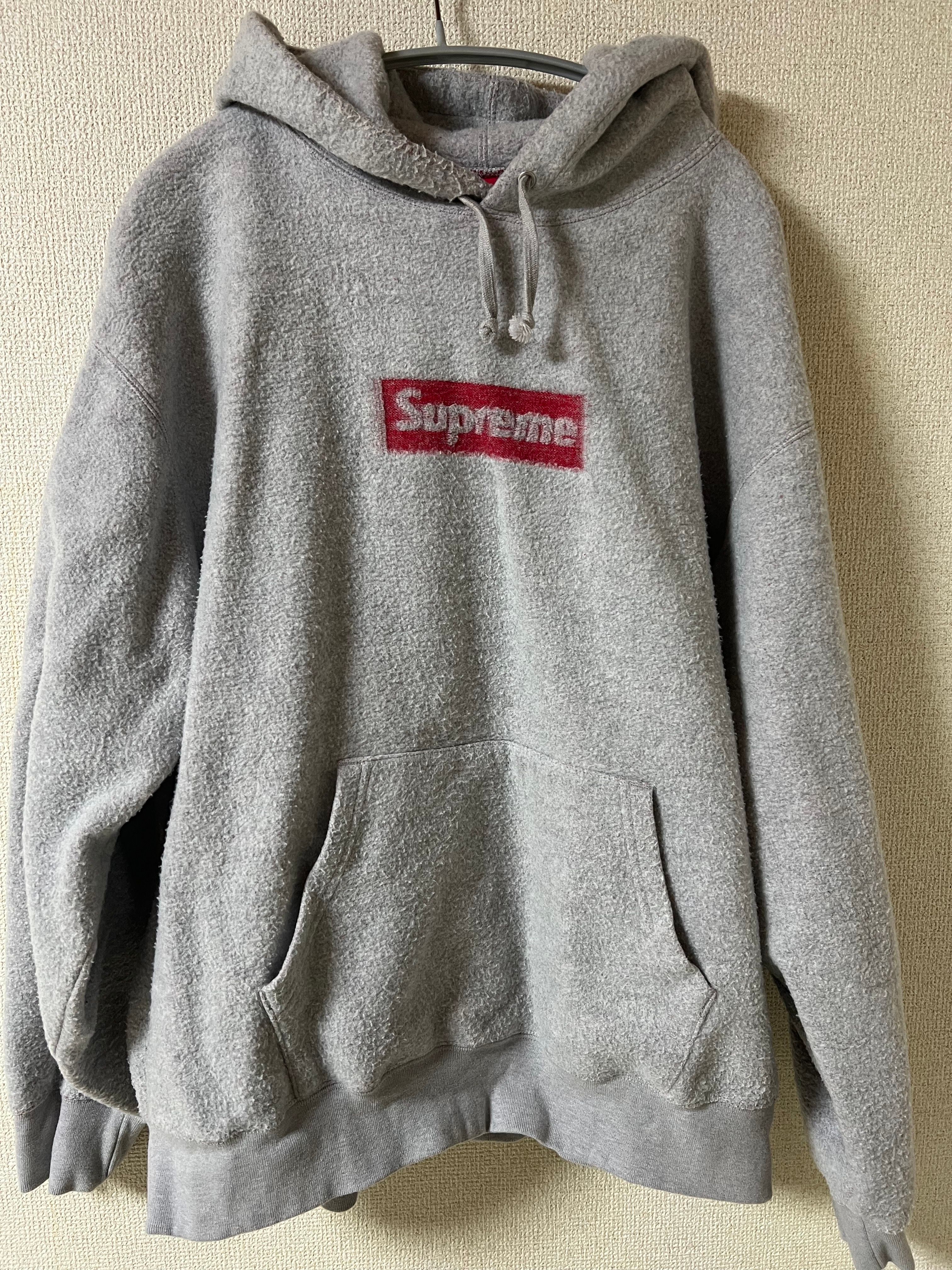 Supreme Inside Out Box Logo Hooded Sweatshirt "Heather Grey"