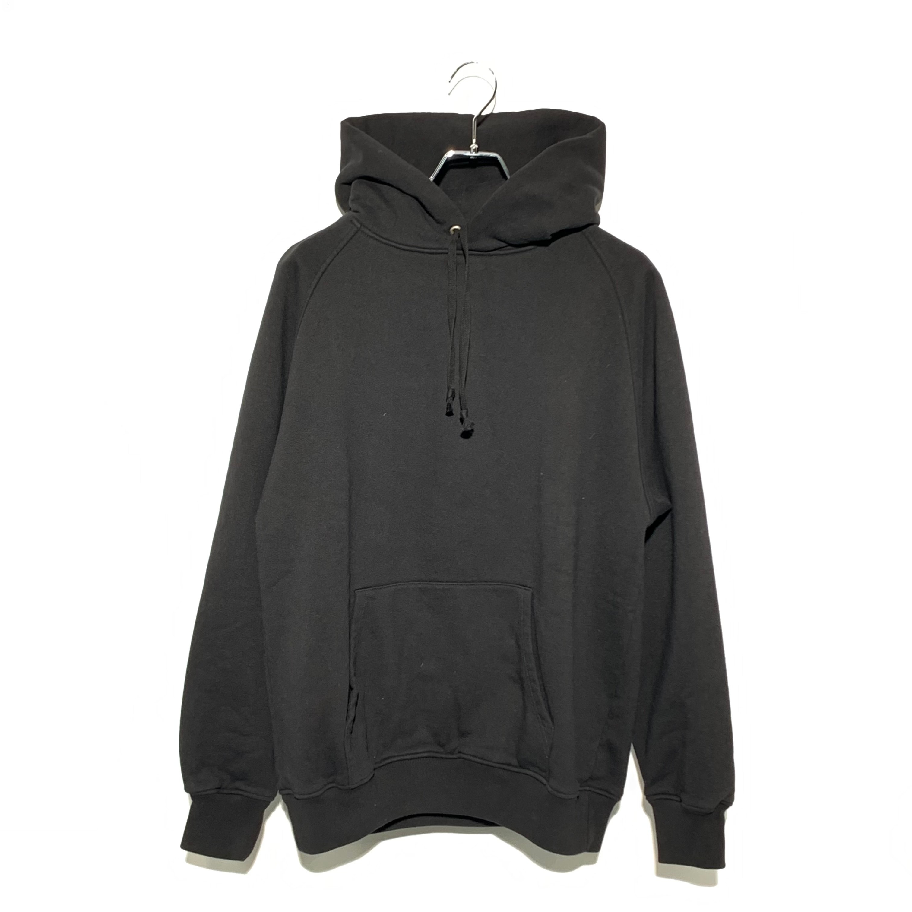 COMOLI Cotton Sweat Hoodie "Black"