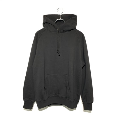 COMOLI Cotton Sweat Hoodie "Black"