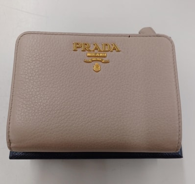 PRADA Saffiano Multicolor Wallet "Clay/Water Lily"