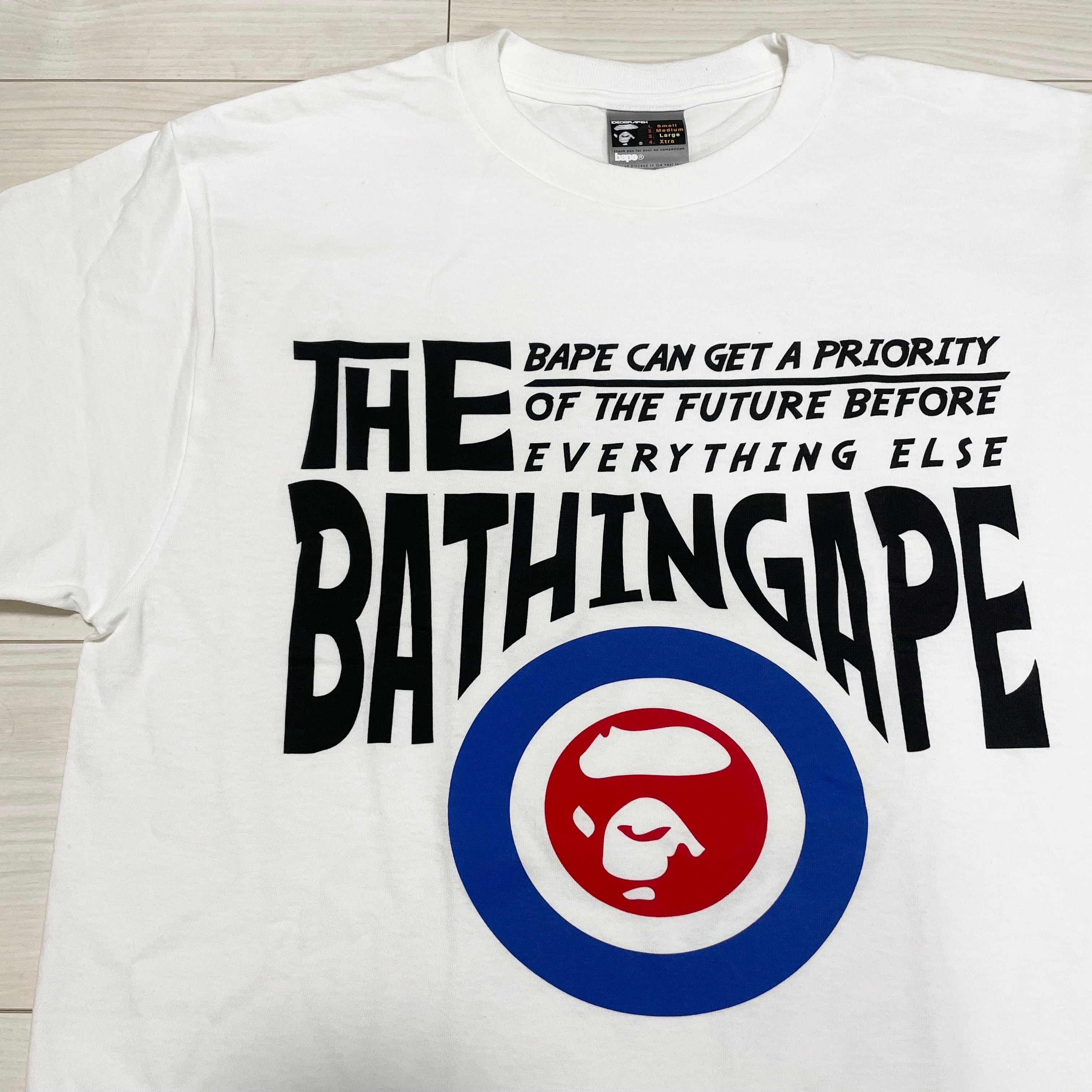 BATHING APE ベイシングエイプ 90s Beatles Inspired Logo Tee White ビートルズサンプリング Tシャツ