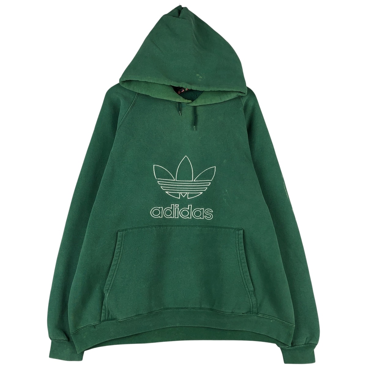 古着 90年代 アディダス adidas トレフォイルロゴ スウェットプルオーバーパーカー USA製 メンズXL相当 ヴィンテージ/eaa602597