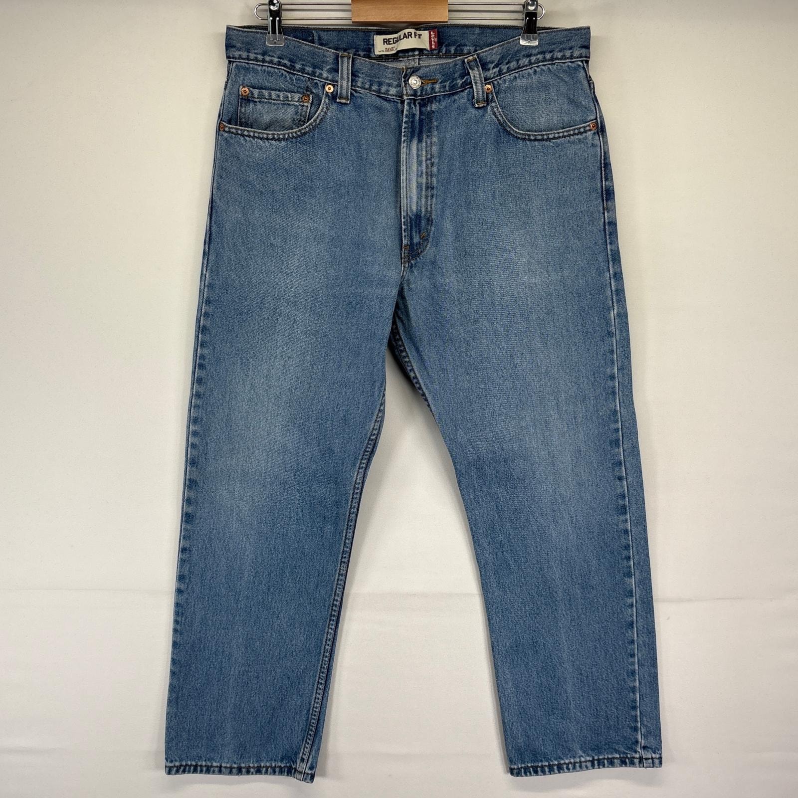 古着 リーバイス Levi's デニムパンツ 505 ストレート ジーンズ ジーパン 長ズボン コインポケット w36 L29 ブルー メンズ