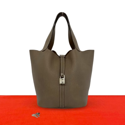 HERMES エルメス ピコタンロック MM トリヨンクレマンス ハンドバッグ ベージュ
03988