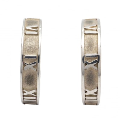 【6jdb0313-k】ティファニー ピアス アトラス フープ シルバー925【中古】レディース