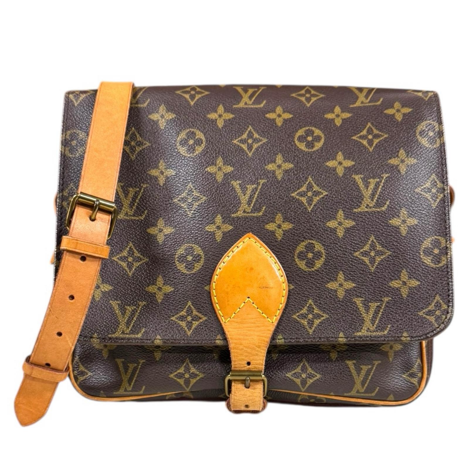 ルイヴィトン カルトシエールGM モノグラム ショルダーバッグ モノグラムキャンバス M51252 ブラウン レディース LOUIS VUITTON  中古
