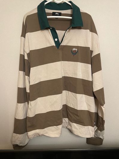 Stussy BIG STRIPE RUGBY "Natural"