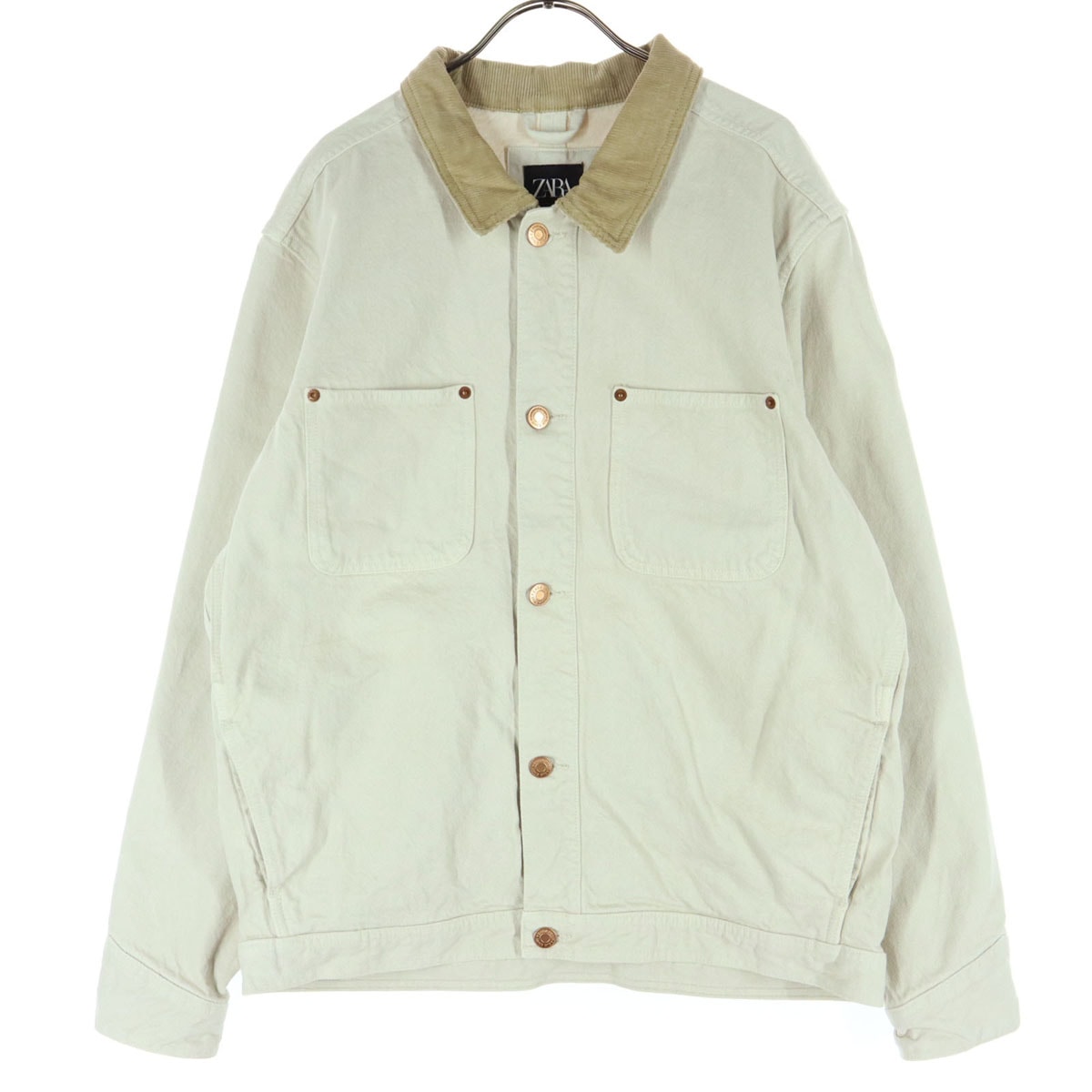 ZARA ザラ 長袖 デニムジャケット S ホワイト