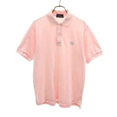 FRED PERRY フレッドペリー 半袖 ポロシャツ M ピンク 鹿の子