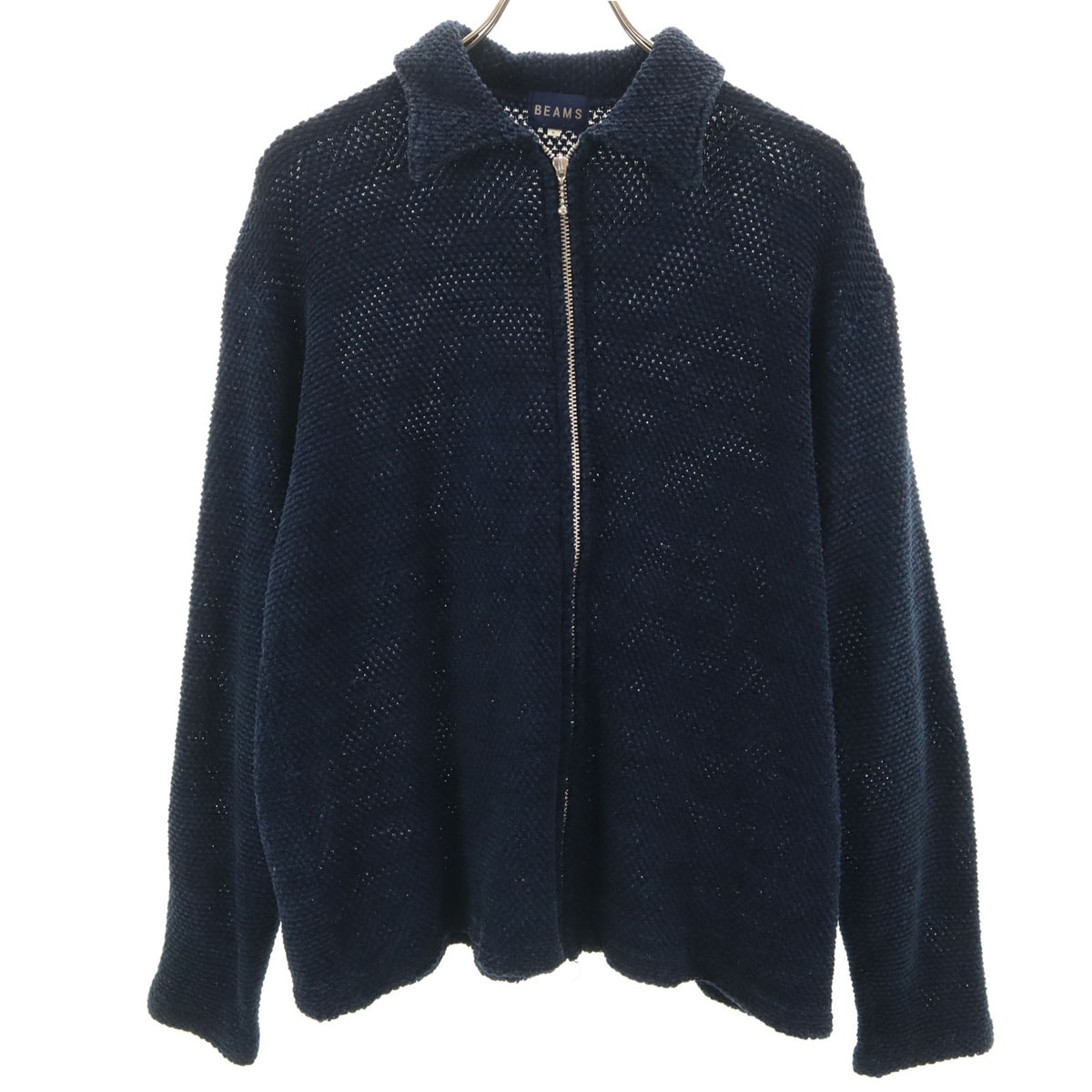 BEAMS ビームス 日本製 ジップアップ ジャケット L ネイビー