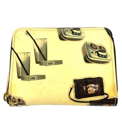 ルイヴィトン LOUIS VUITTON ジッピーコインパース M50372 ニコラジェスキュール ラウンドファスナー 財布 小銭入れ コインケース パテントレザー ブラック