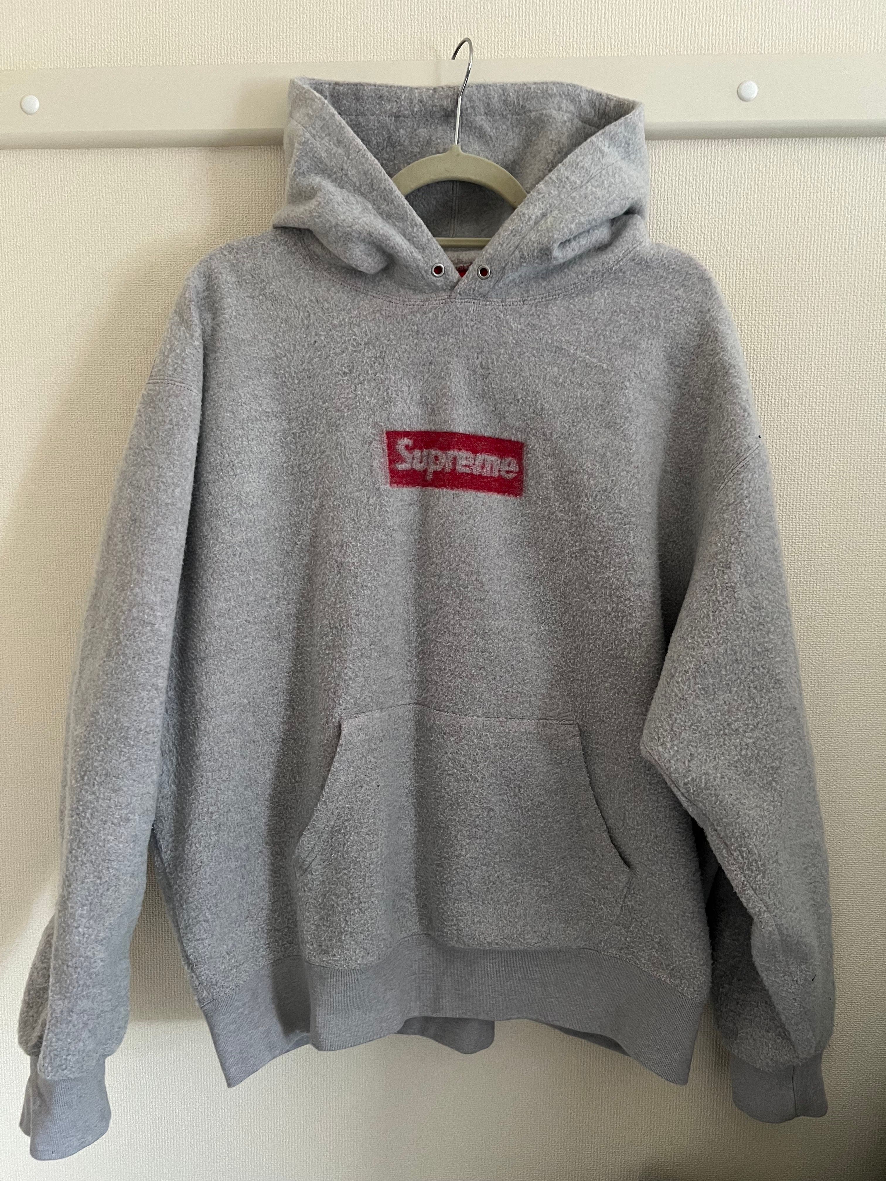 Supreme Inside Out Box Logo Hooded Sweatshirt "Heather Grey"