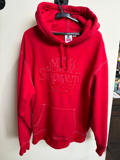 Supreme / Timberland Hooded Sweatshirt "Red"