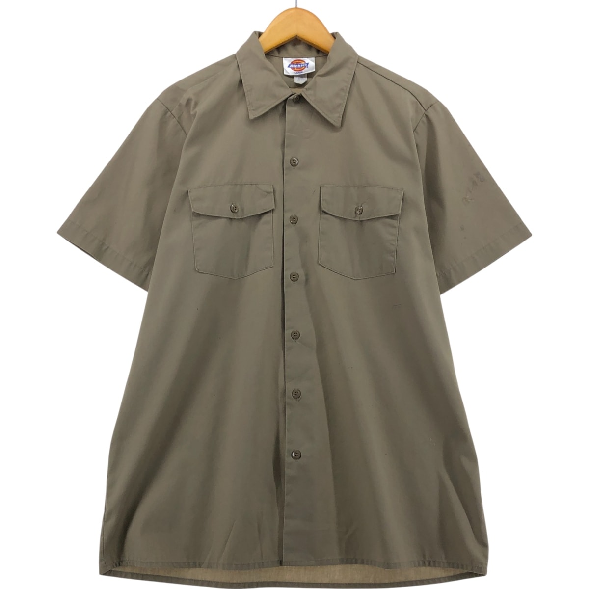 古着 ディッキーズ Dickies 半袖 ワークシャツ ボックスシャツ USA製 メンズL相当/eaa562737 【中古】 【250628】/eaa562737