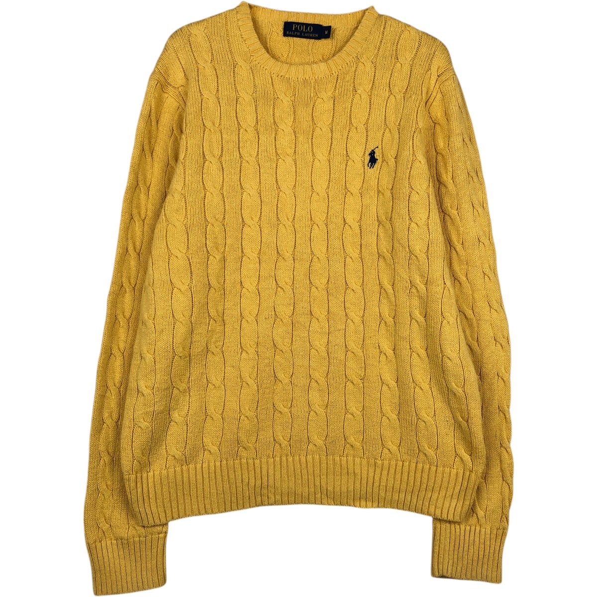 古着 ラルフローレン Ralph Lauren POLO RALPH LAUREN ケーブル編み コットンニットセーター レディースM相当/eaa617780