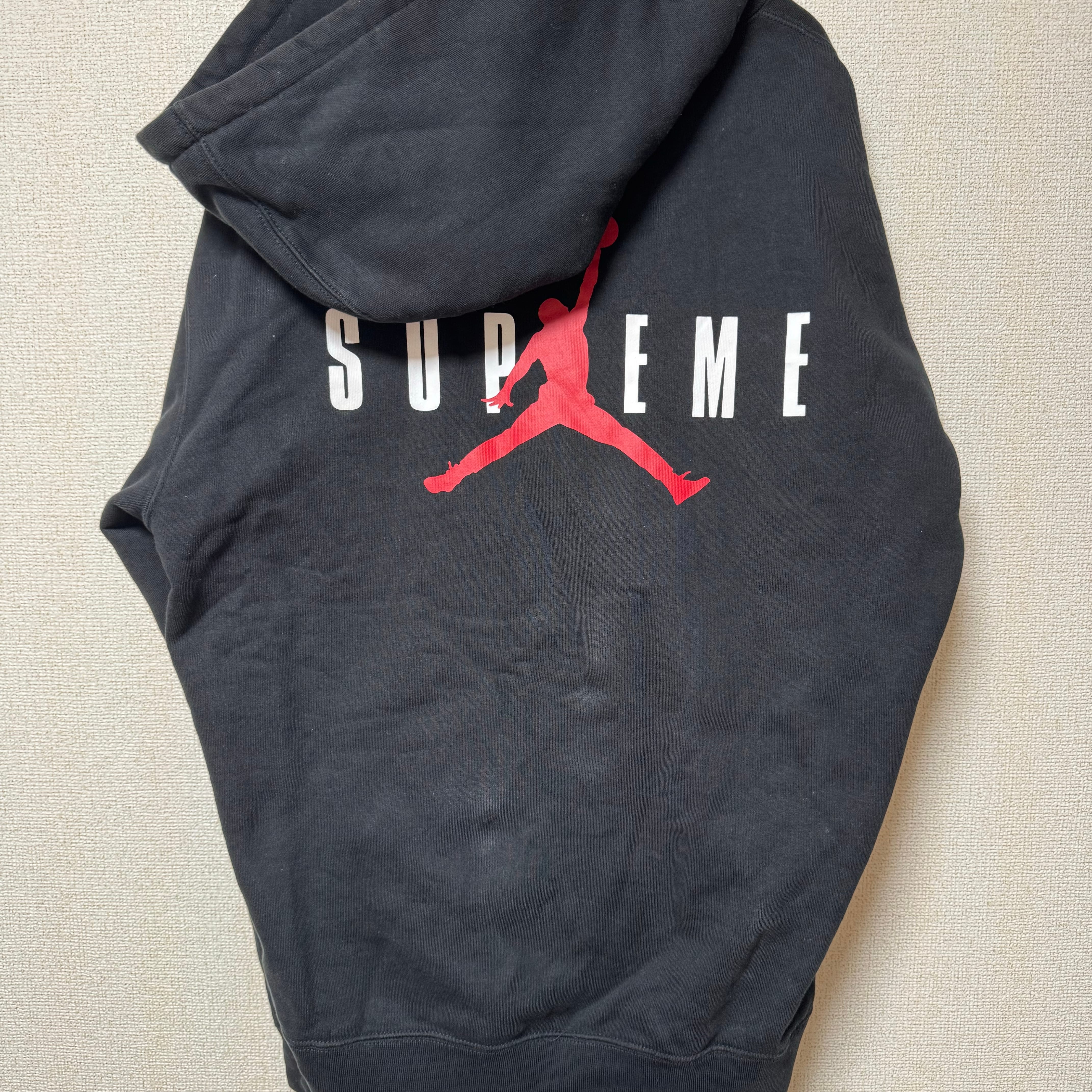 Supreme x Jordan Hooded Sweatshirt "Black"