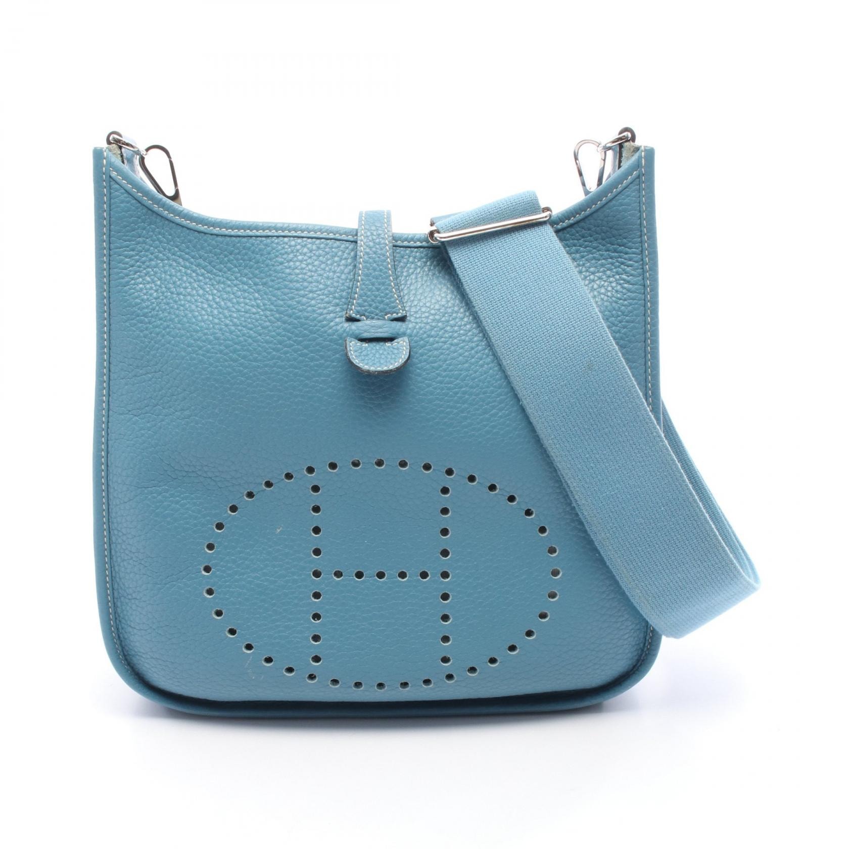 エルメス HERMES エヴリン 3 トロワ PM ブルージーン ショルダーバッグ バッグ トリヨンクレマンス トリヨンクレマンス □N刻印(2010年製造) レディース ブルー系 【中古】