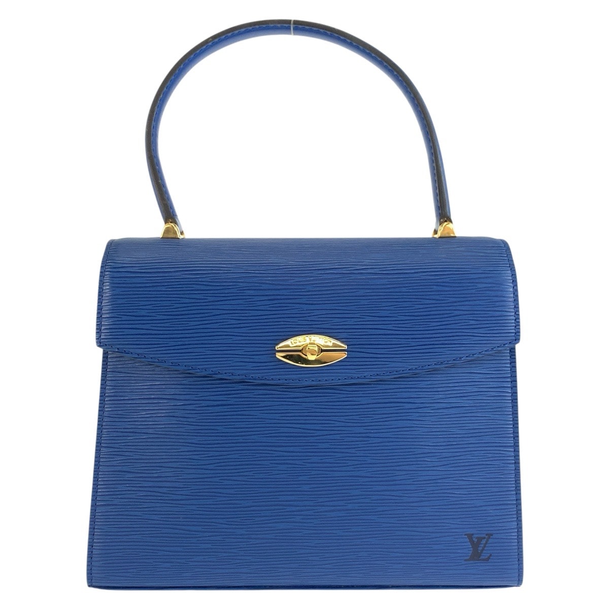 ルイ ヴィトン エピ マルゼルブ ハンドバッグ M52375 トレドブルー レザー レディース LOUIS VUITTON 中古