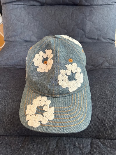 DENIM TEARS Denim Cotton Wreath Cap "Light Wash"