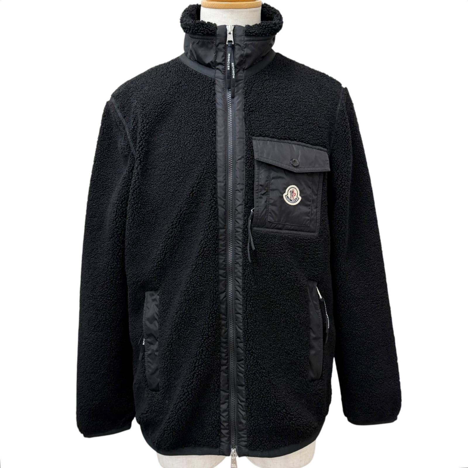 極美品 モンクレール ブルゾン FELPA APERTA CON ZIP 黒