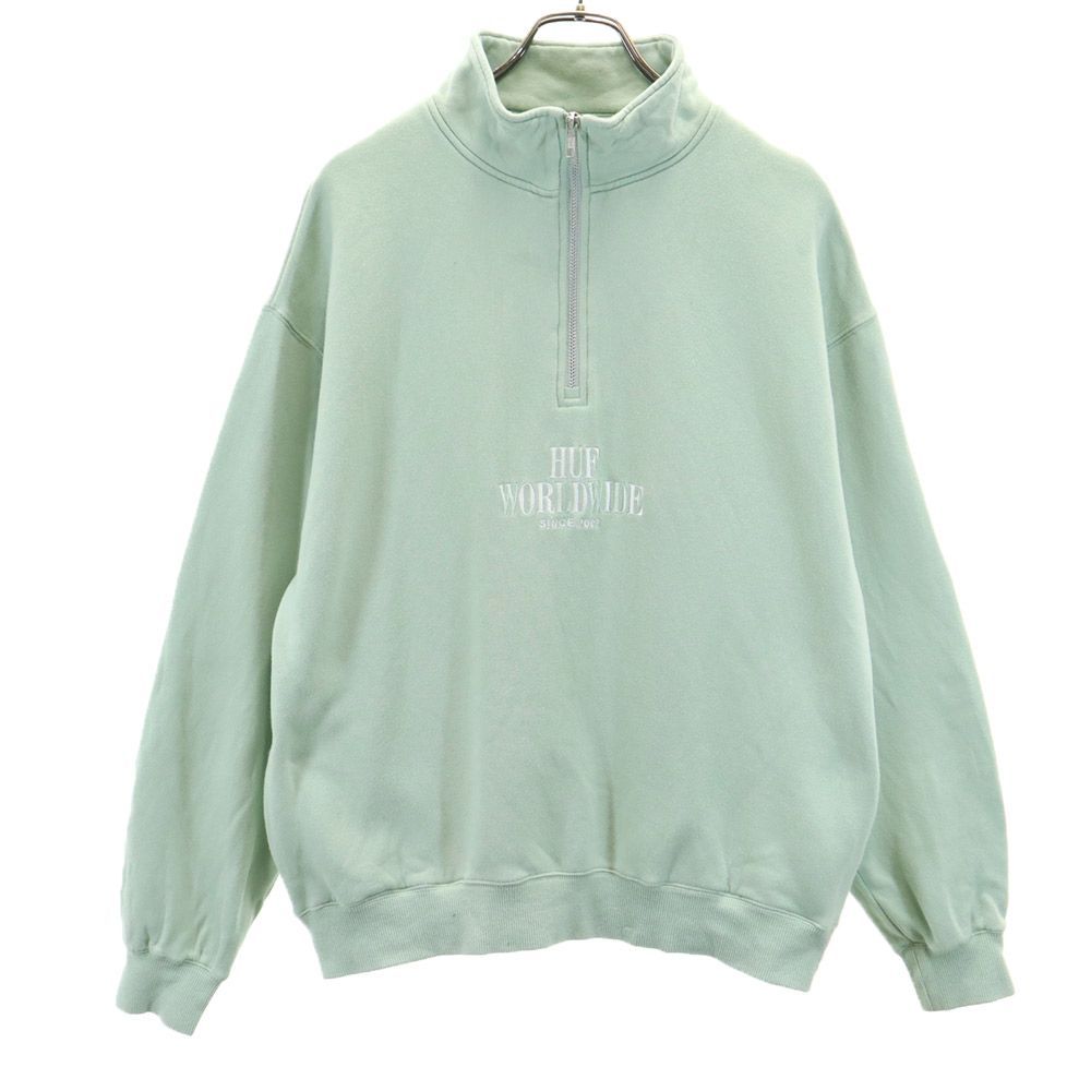 HUF ハフ 長袖 ハーフジップ トレーナー