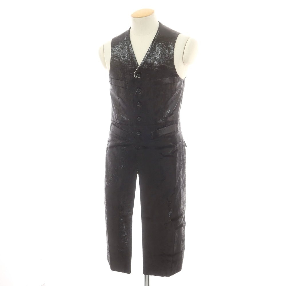 【中古】コムデギャルソンオムプリュス COMME des GARCONS HOMME PLUS 2025年春夏 ロングベスト ブラック【サイズS】【メンズ】